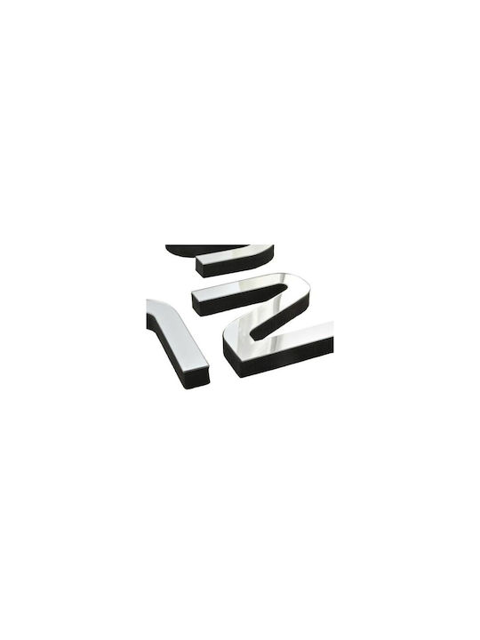 3D Ceas de Perete Autocolantă Plastic Argintiu 70x130cm