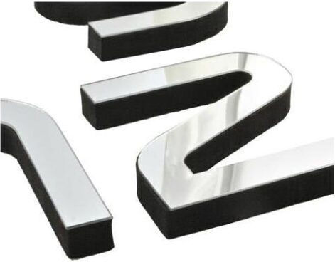 3D Wall Clock Sticker Plastic Silver 70x130cm