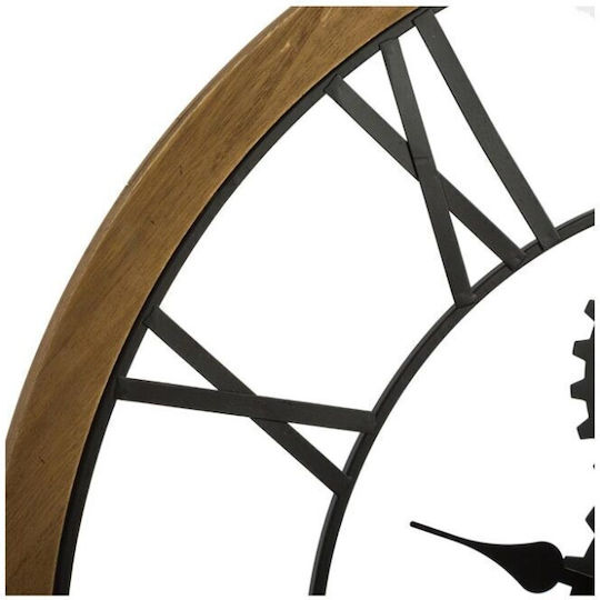Antique Wall Clock Metallic Black Ø70cm Antique Wall Clock Metallic Black Ø70cm