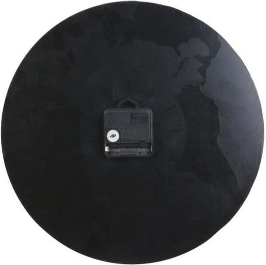 Ceas De Perete Din Sticlă Negru Ø30cm