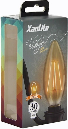 Xanlite LED Bulb 3.8W 100mm For E14 Socket And C37 Shape Warm White 350lm