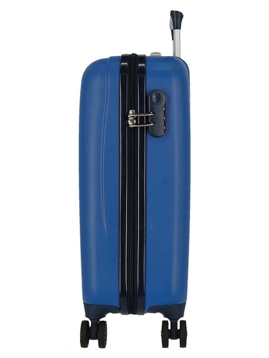Disney Children's Cabin Travel Suitcase Hard Blue with 4 Wheels Height 55cm