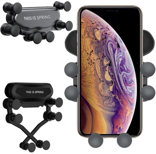 Поставка за Мобилен Телефон за Кола с регулируеми куки Черна