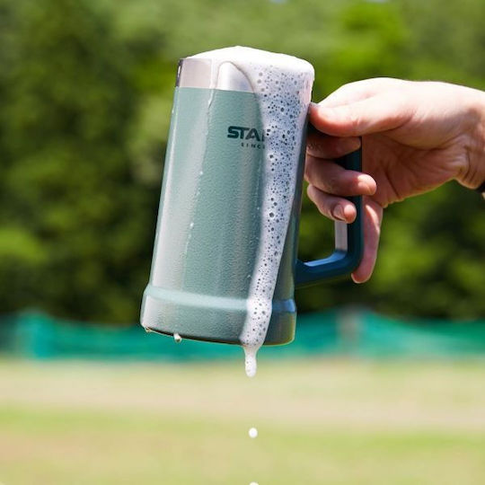 Stanley The Big Grip Ποτήρι Θερμός Ανοξείδωτο BPA Free 700ml Πράσινο με Λαβή