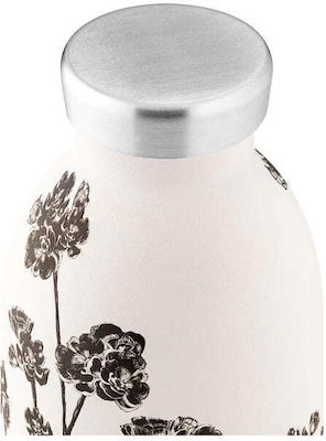 24Bottles Clima Bottle Thermos Stainless Steel BPA Free White Rose 500ml