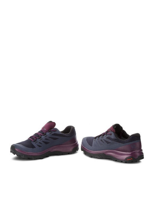 Salomon Outline GTX Women's Waterproof Hiking Shoes With Gore-Tex Membrane Purple