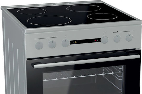 Korting Aragaz 71lt cu Plite Ceramice L60cm. Inox