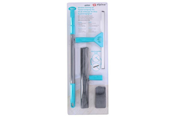 Alpina Window Cleaner with Handle With 2 Different Heads Length 130cm 12375