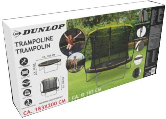 Dunlop Trampolină În aer liber Diametru 183buc cu Net