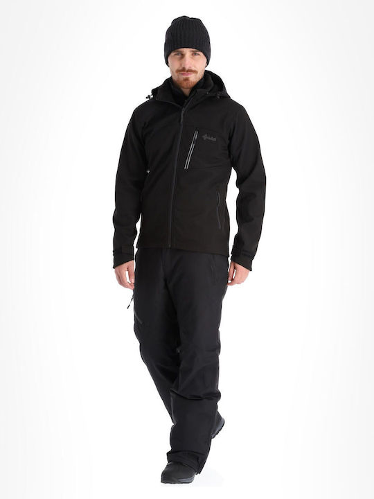 Ravio-M Χειμωνιάτικο Μπουφάν Softshell Αδιάβροχο και Αντιανεμικό Μαύρο