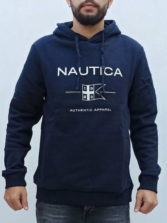 Sweatshirt mit Kapuze Marineblau