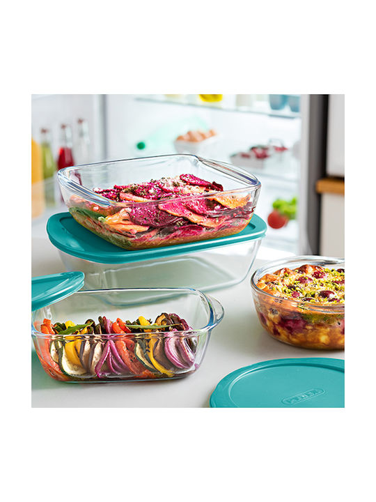 Pyrex Δοχείο Φαγητού Γυάλινο Πράσινο 750ml