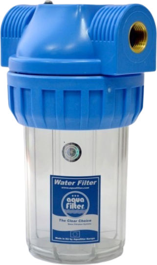 Aqua Filter Συσκευή Φίλτρου Νερού Μονή Κεντρικής Παροχής Διατομής ½" FHPR5-12