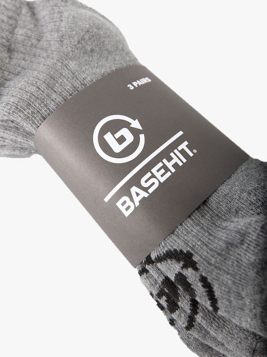 Basehit Κάλτσες Grey Melange 3Pack