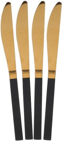 Besteckset Edelstahl Black-Gold 16Stück