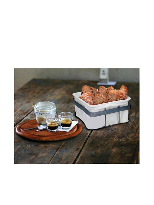 Alpina Appliances Bread Basket Fabric White 20x20x12cm