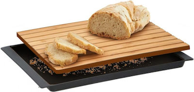 Alpina Rectangular Bamboo Chopping Board for Bread Beige 38x27cm