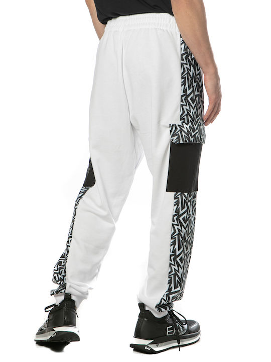 Emporio Armani Men's Sweatpants with Rubber White