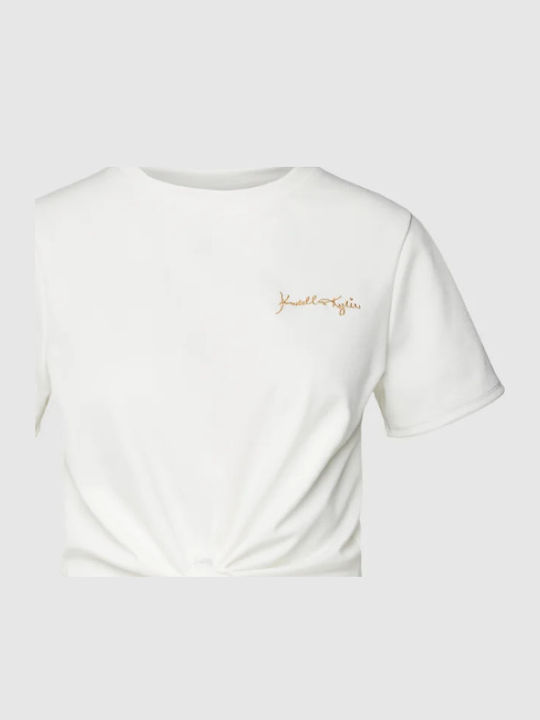 Women's Summer Crop Top Cotton Short Sleeve White