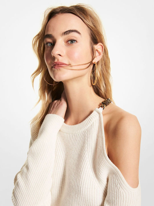Women's Long Sleeve Sweater White