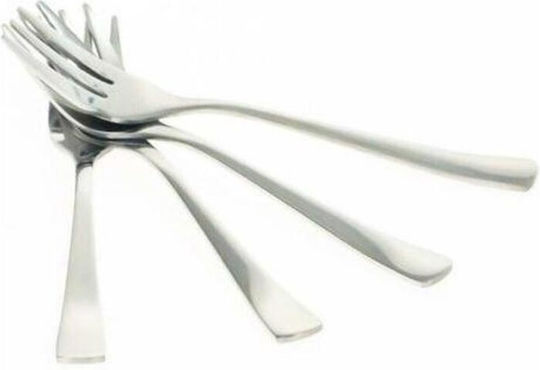 Alpina Appliances Inox Fruit/Dessert Fork Set Silver 15cm 4pcs