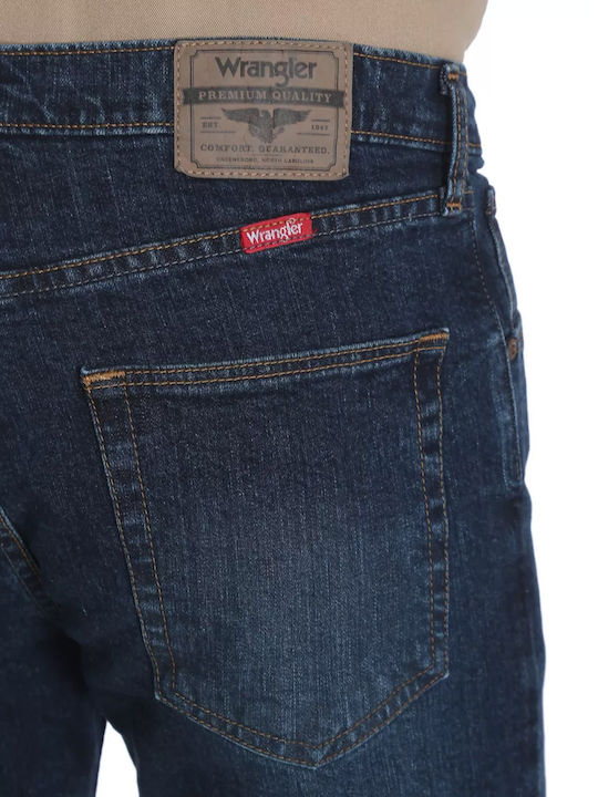 Men's Jeans Pants with Relaxed Straight Fit Navy Blue
