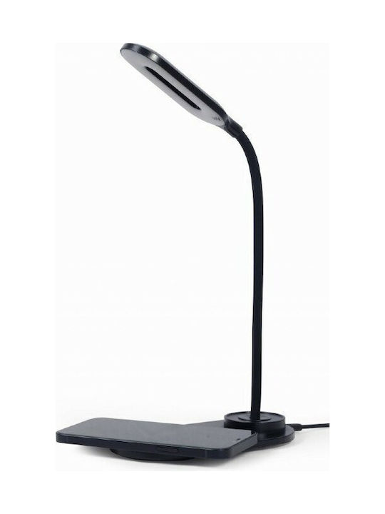 Gembird LED Office Lamp with Flexible Arm in Black Color