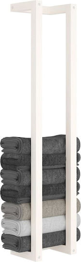 vidaXL Single Wall-Mounted Bathroom Rail ​110x110cm White