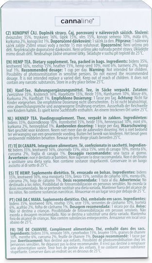 Cannaline CBD Tea Detox 20τμχ