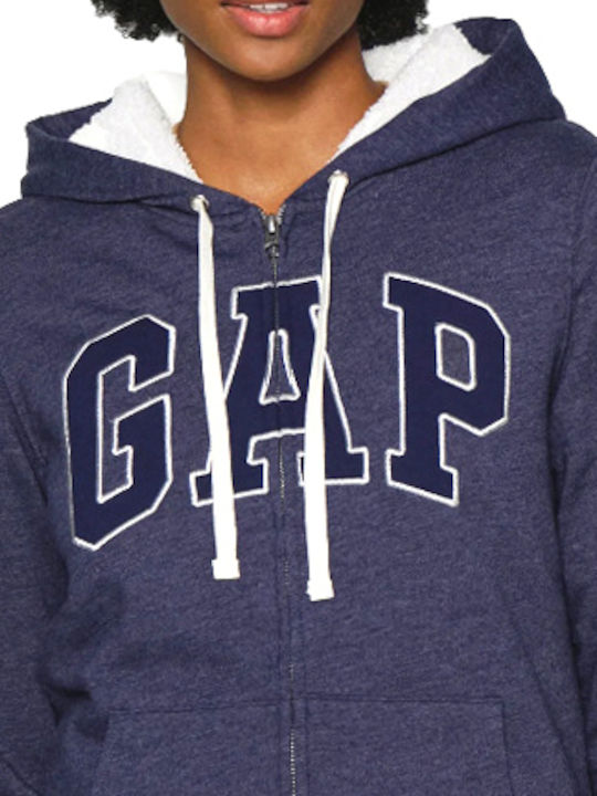 GAP Women's Hooded Cardigan Blue