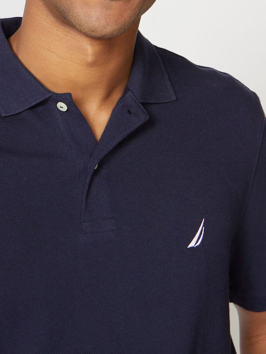Polo Short Sleeve Navy Blue Blouse