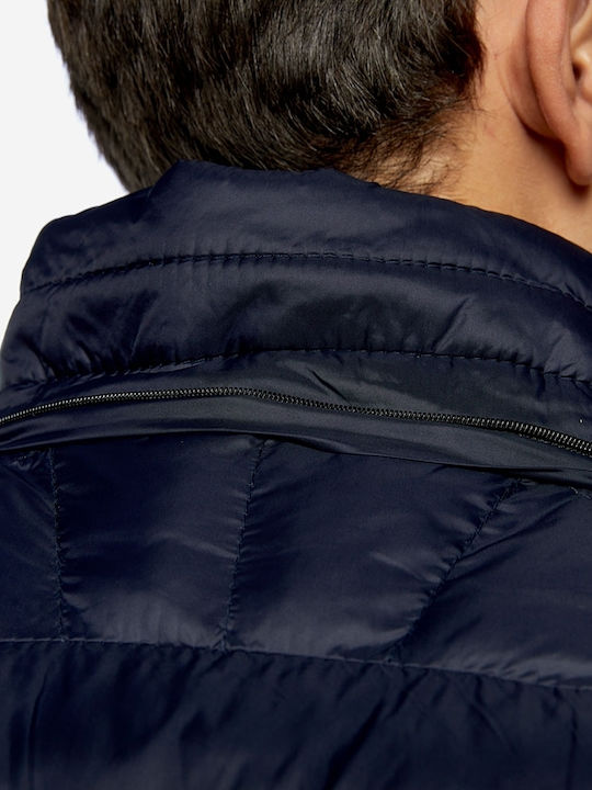 Sleeveless Jacket Puffer Navy Blue