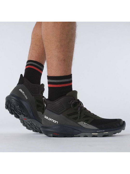 Salomon Outpulse Men's Hiking Waterproof Boots With Gore-Tex Membrane Black Ebony Vanilla Ice