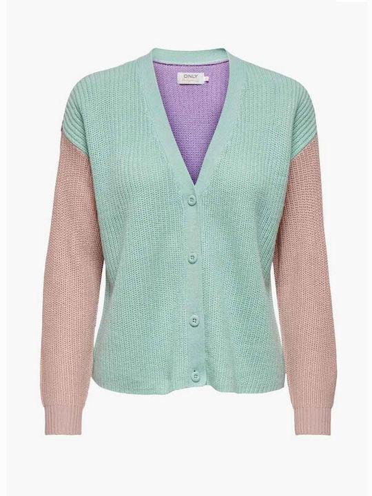 Only Women's Knitted Cardigan Turquoise