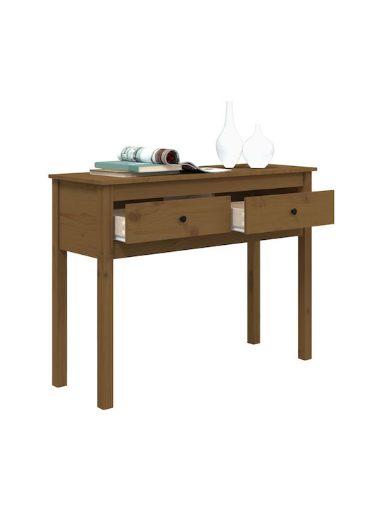 Consolă din Lemn Masiv Brown Honey L100xL35xH75buc