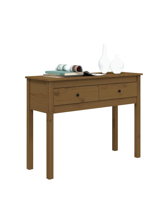 Consolă din Lemn Masiv Brown Honey L100xL35xH75buc