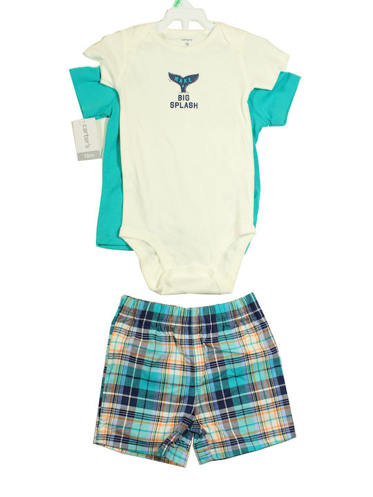 Carter's Kinder Set mit Shorts Sommer 3Stück Mehrfarbig