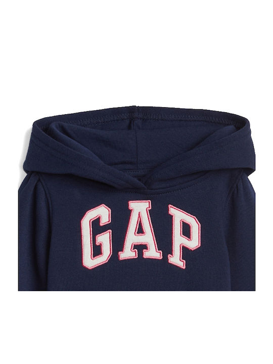 GAP Kinder Sweatshirt mit Kapuze und Taschen Blau