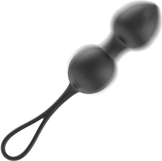 Brilly Glam Ασύρματες Κολπικές Μπάλες με Δόνηση Vibrating Kegel Training Remote Control Beads Black