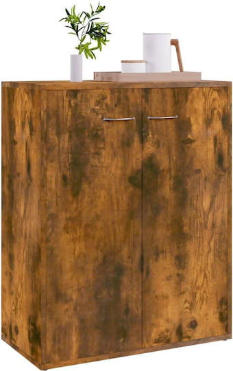 Wooden Office Cabinet Chestnut 60x30x75cm