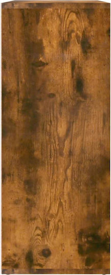 Wooden Office Cabinet Chestnut 60x30x75cm