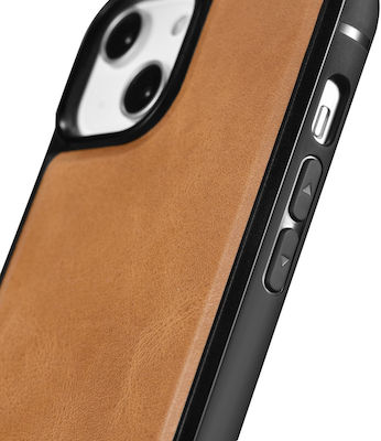 iCarer Oil Wax Leather Back Cover Brown (iPhone 14 Pro Max)