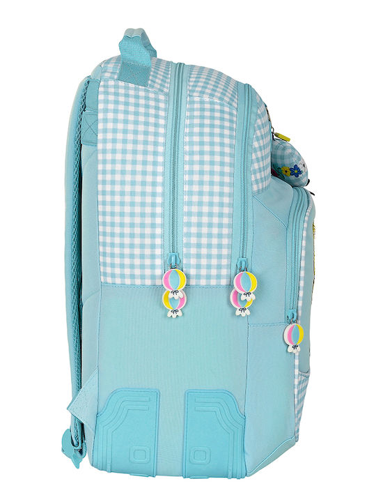 Blackfit8 Fly With Me Schulranzen Rucksack Grundschule Hellblau mit Flaschenhalter 15Liter