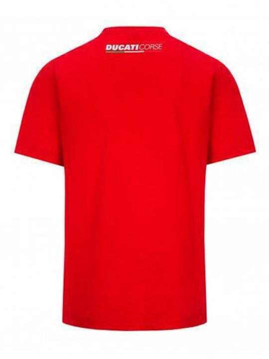 T-SHIRT 9 RED / WHITE 2036020 | DUCATI DUAL PETRUCCI