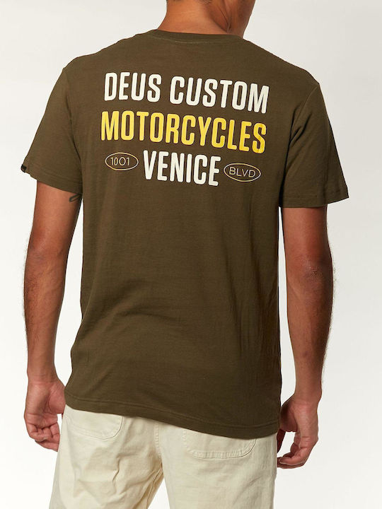 TRICOU PANORAMA TEE OLIVE ÎNCHIS | DEUS EX MACHINA