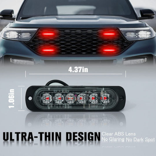 Auto-Signalleiste LED 12V mit Rot Beleuchtung