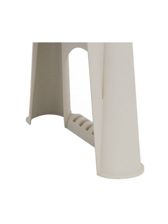 Plastic Garden Stool Outdoor J58 Beige 58x29x37cm