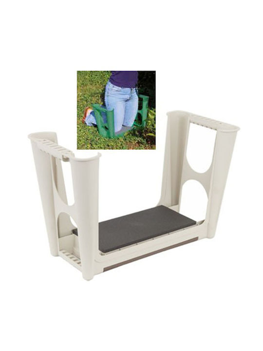Plastic Garden Stool Outdoor J58 Beige 58x29x37cm