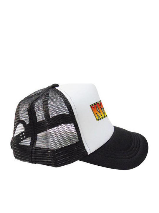 Kiss Logo Jockey mit Netz Schwarz
