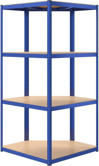 vidaXL Ecke Dexion Regal Verzinkt 75x75x160cm 152852